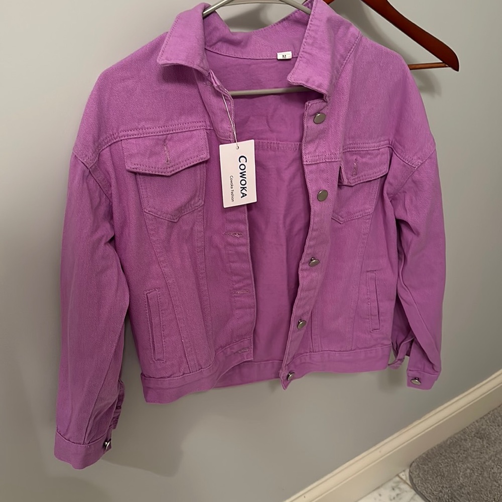 Purple Jean Jacket- Size Medium
